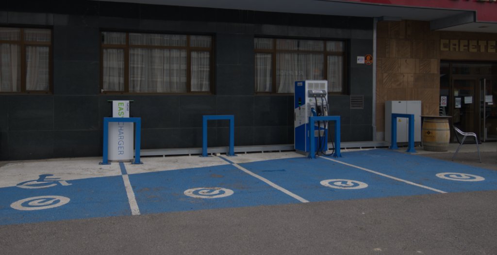 Plazas de aparcamiento en la Estación de Carga de EasyCharger en Miranda de Ebro