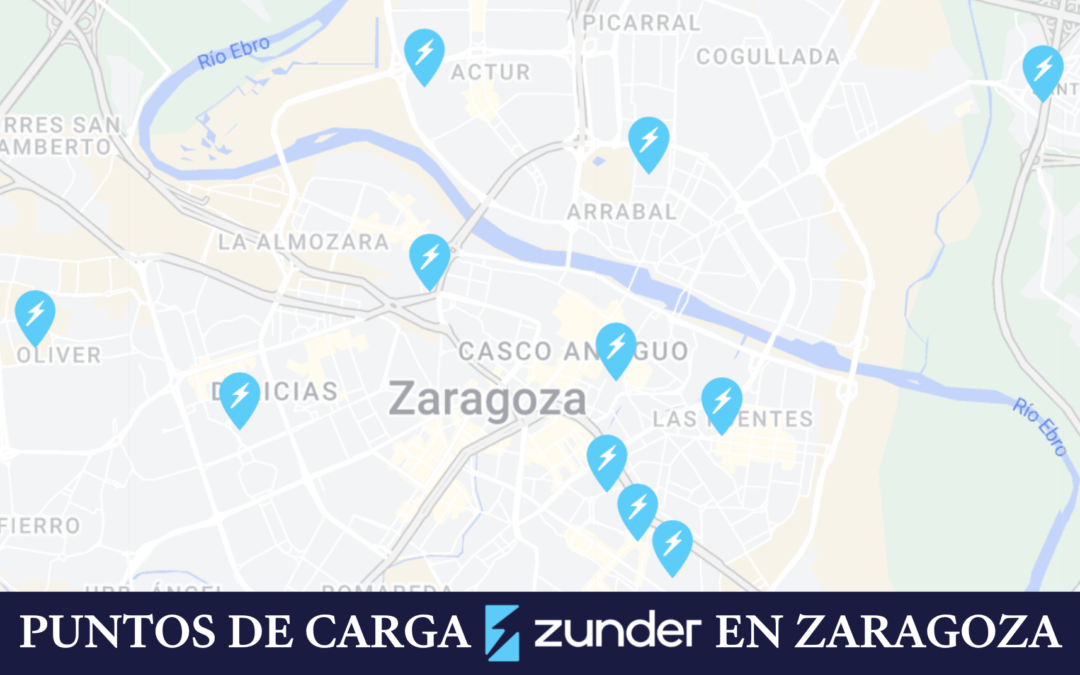 Zunder instalará 46 puntos de carga para vehículo eléctrico en Zaragoza