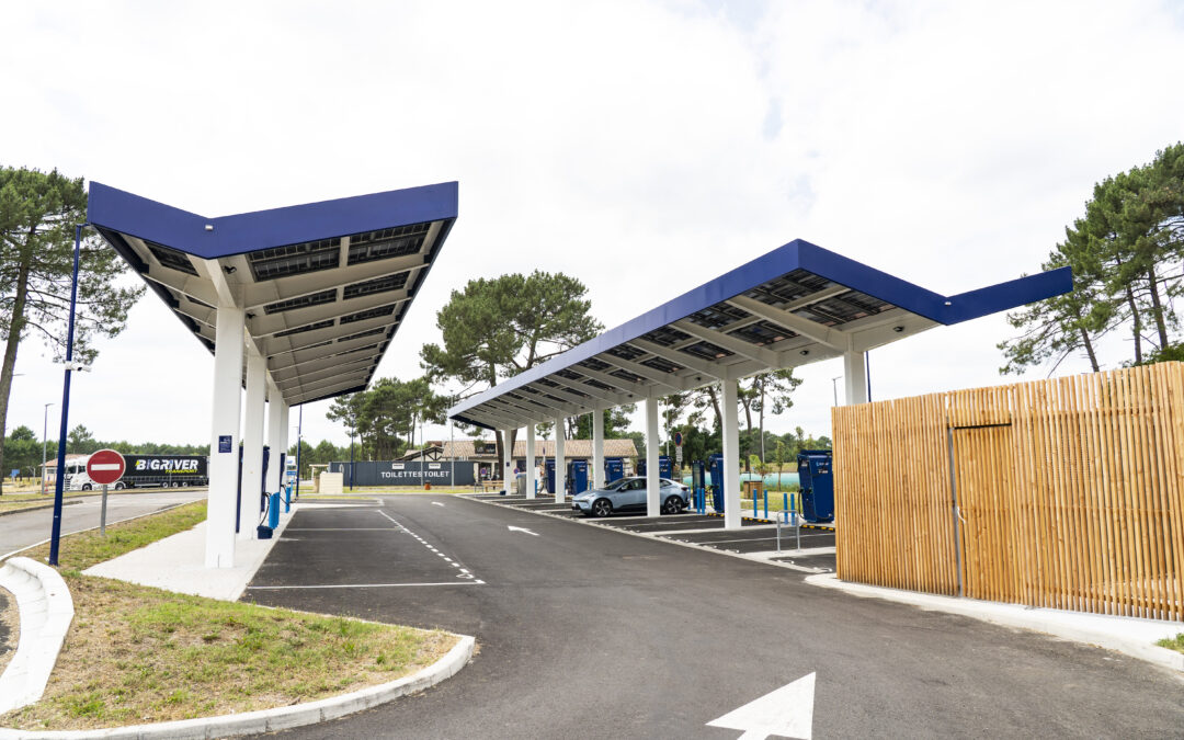 Station de recharge ultra-rapide Zunder sur l’aire de l’Océan Est
