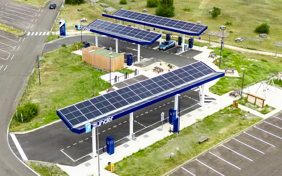 Station de recharge ultra-rapide Zunder sur l’aire de la Porte de Landes Est
