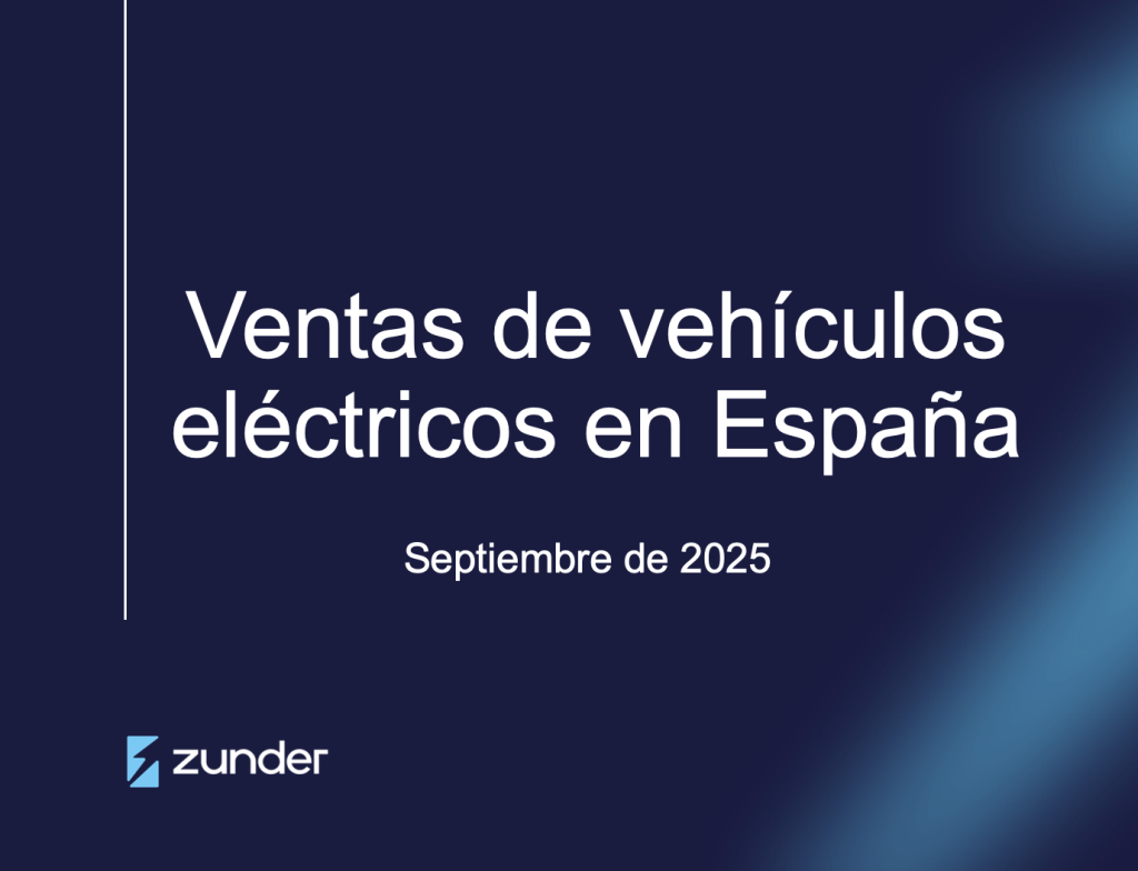 Zunder elabora el informe de ventas de coches eléctricos en España en septiembre de 2025