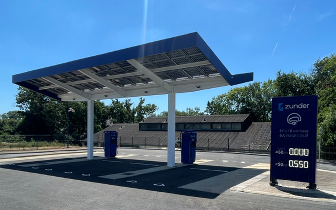 Station de recharge ultra-rapide Zunder à Quimper (Finistère)