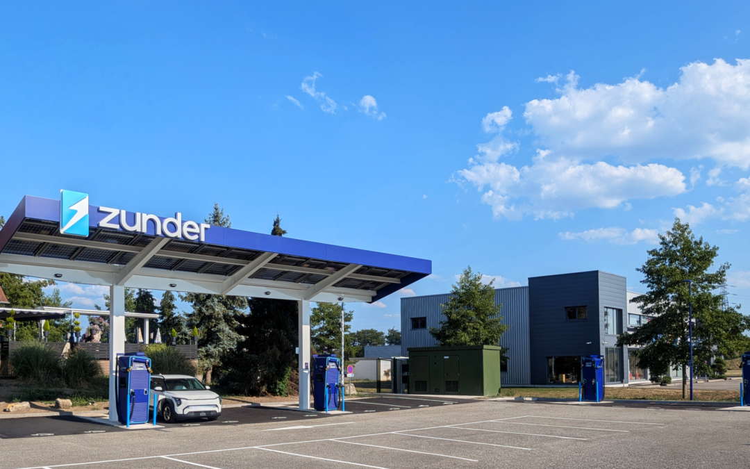 Station de recharge ultra-rapide Zunder à Hœrdt – A35 (Bas-Rhin)